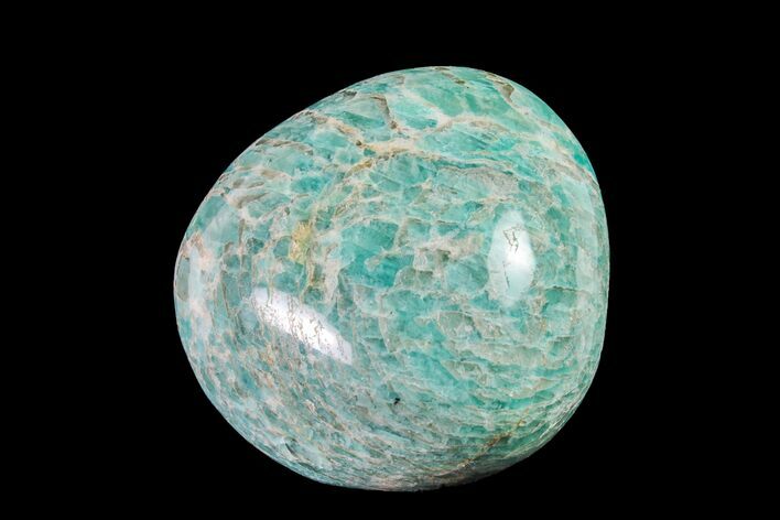 Polished Graphic Amazonite Pebble #158402